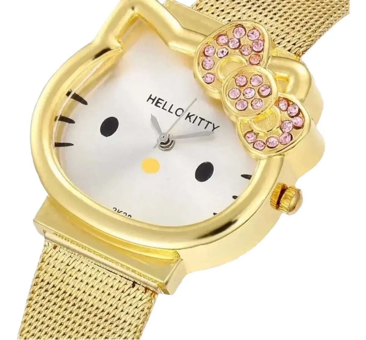 Reloj Hello Kitty Adulto Pulsera Metálica