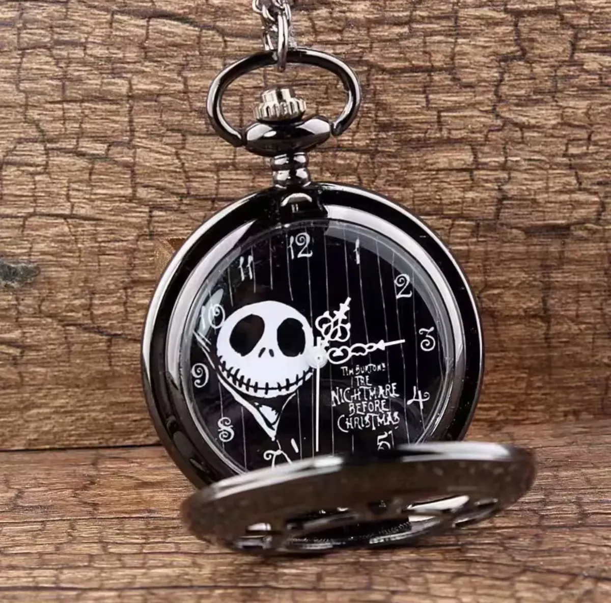 Reloj de Bolsillo Jack Skellington Del Extraño Mundo De Jack