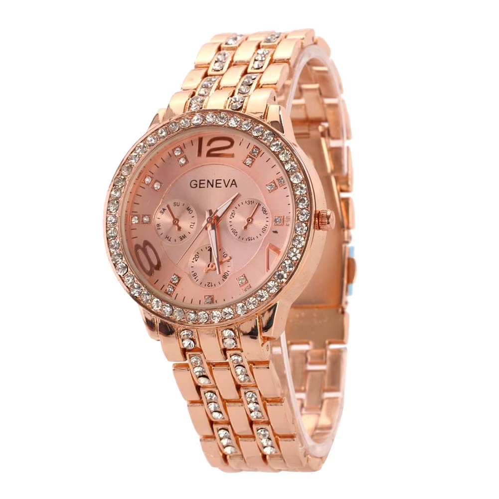 Reloj Geneva con Brillitos Unisex