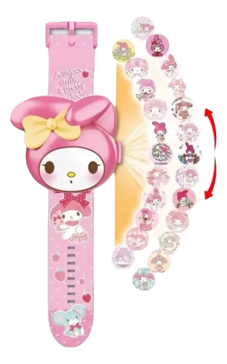 Reloj Digital 3D con Imágenes de Personajes Sanrio