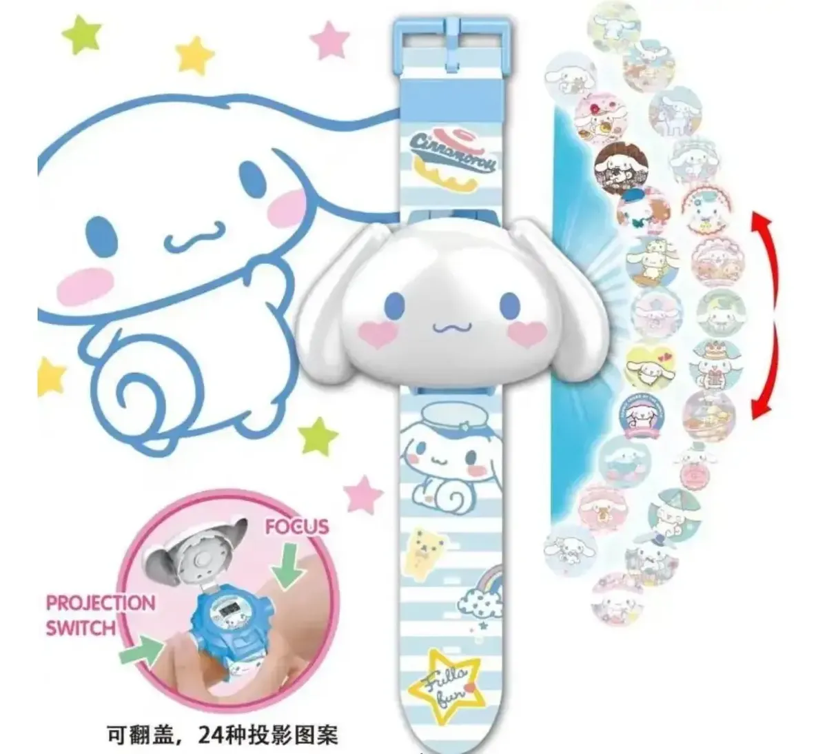Reloj Digital 3D con Imágenes de Personajes Sanrio