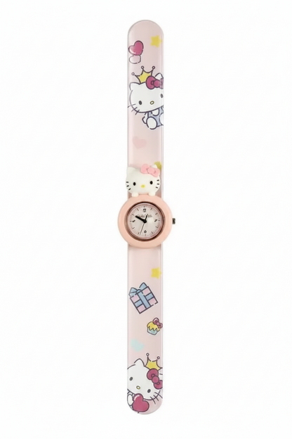 Reloj Hello Kitty con Pulsera Silicona Ajustable