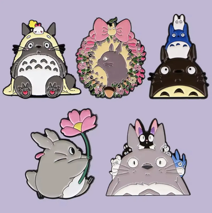 Set de 5 Pins Totoro