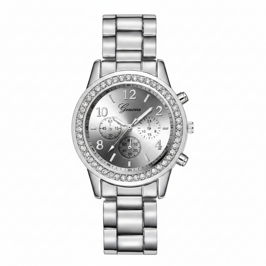 Reloj con Cadena de Acero Mujer Geneva