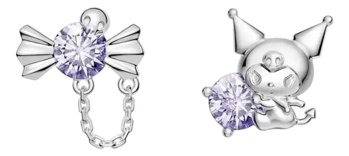 Aros Pequeños Sanrio de Plata Esterlina