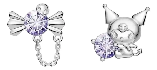 Aros Pequeños Sanrio de Plata Esterlina