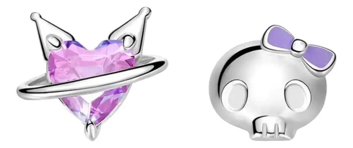 Aros Pequeños Sanrio de Plata Esterlina