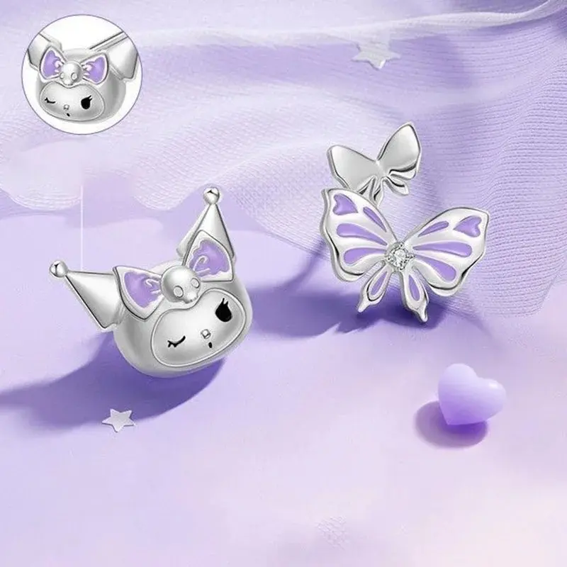 Aros Pequeños Sanrio de Plata Esterlina