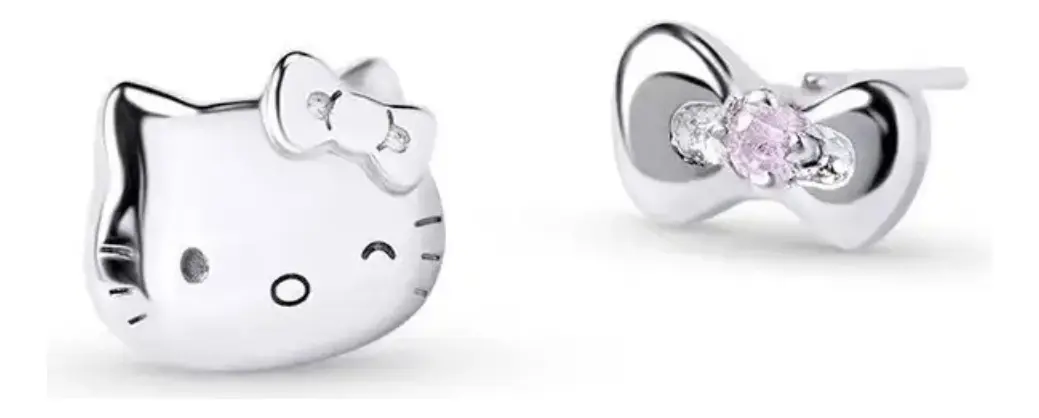 Aros Pequeños Sanrio de Plata Esterlina