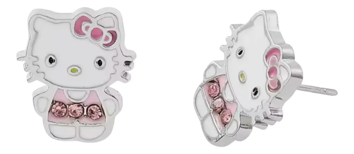 Aros Pequeños Sanrio de Plata Esterlina