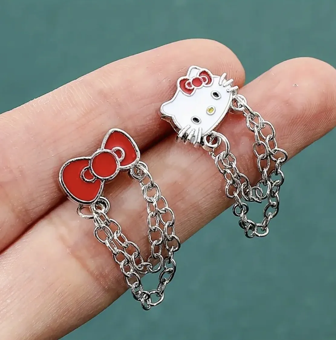 Aros Pequeños Sanrio de Plata Esterlina