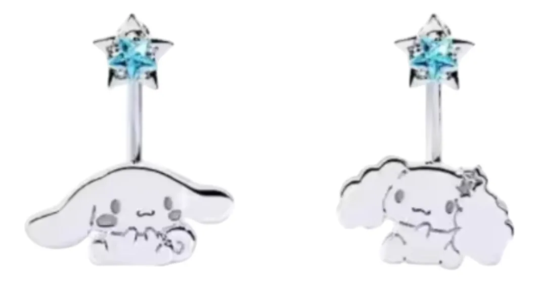 Aros Pequeños Sanrio de Plata Esterlina