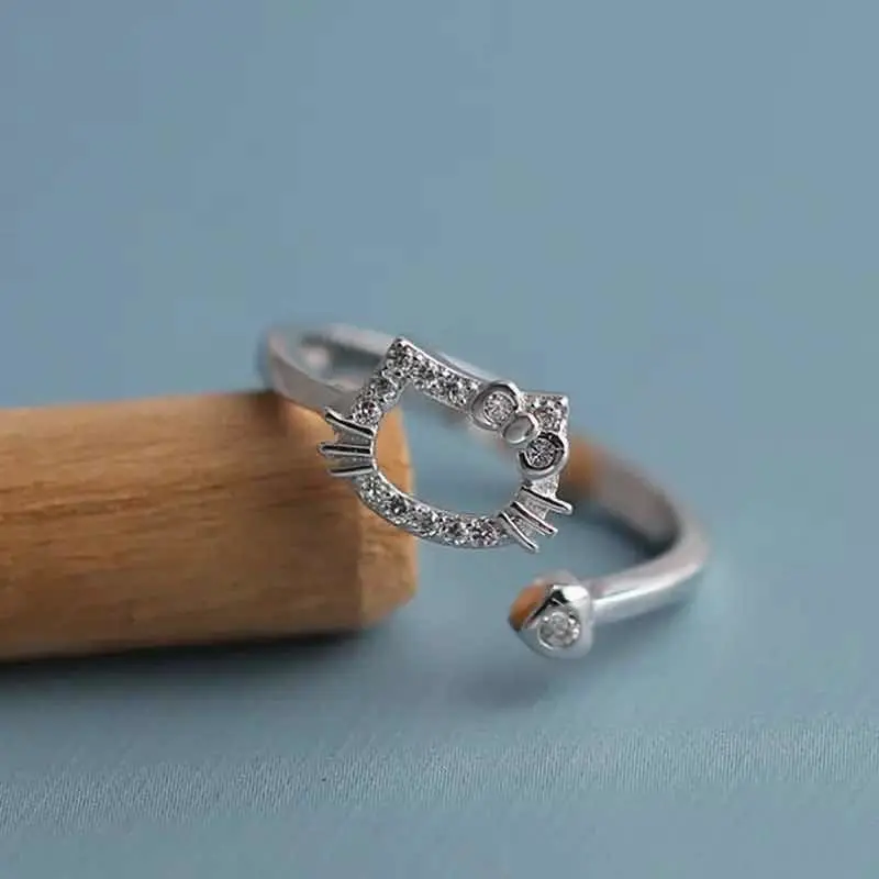 Anillo Hello Kitty de Plata Esterlina 925 (Varios modelos)