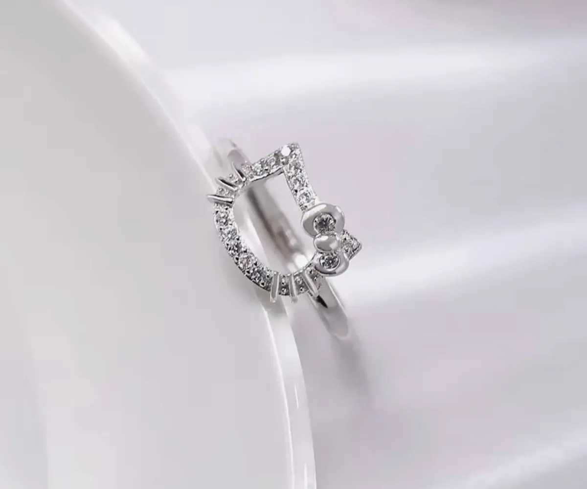Anillo Hello Kitty de Plata Esterlina 925 (Varios modelos)