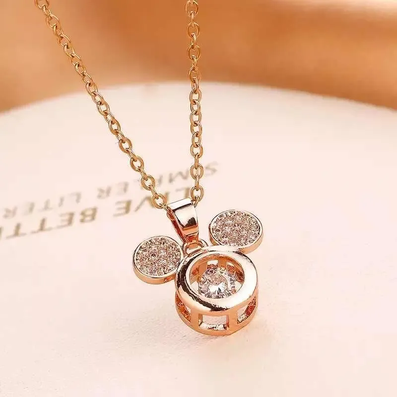 Collar Mickey Mouse con Circones & Baño de Oro