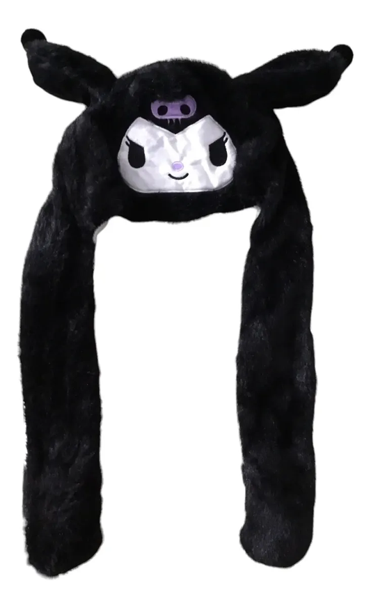 Gorro Felpa Levanta Orejas Kuromi & My Melody