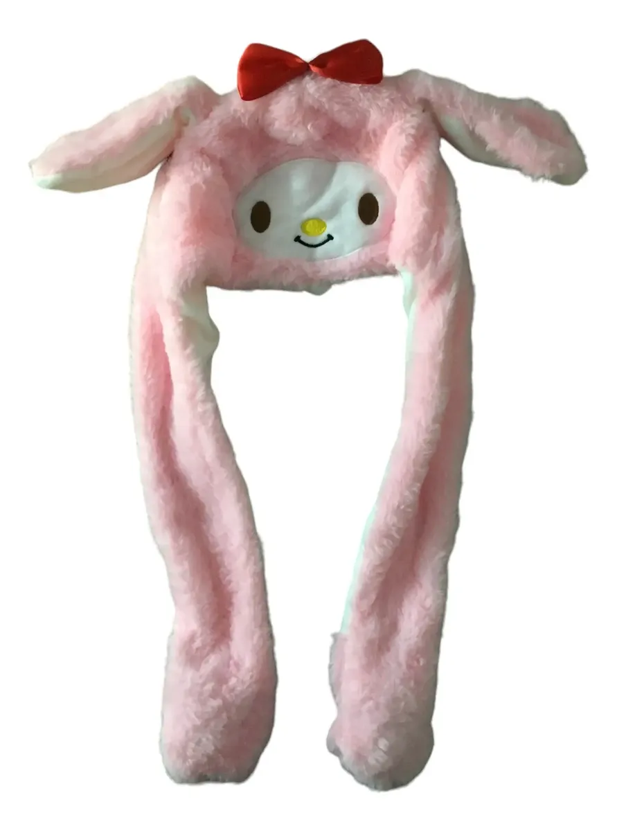 Gorro Felpa Levanta Orejas Kuromi & My Melody