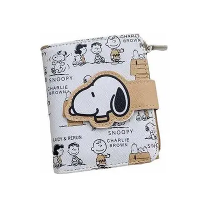 Billetera Compacta Snoopy Para Mujer