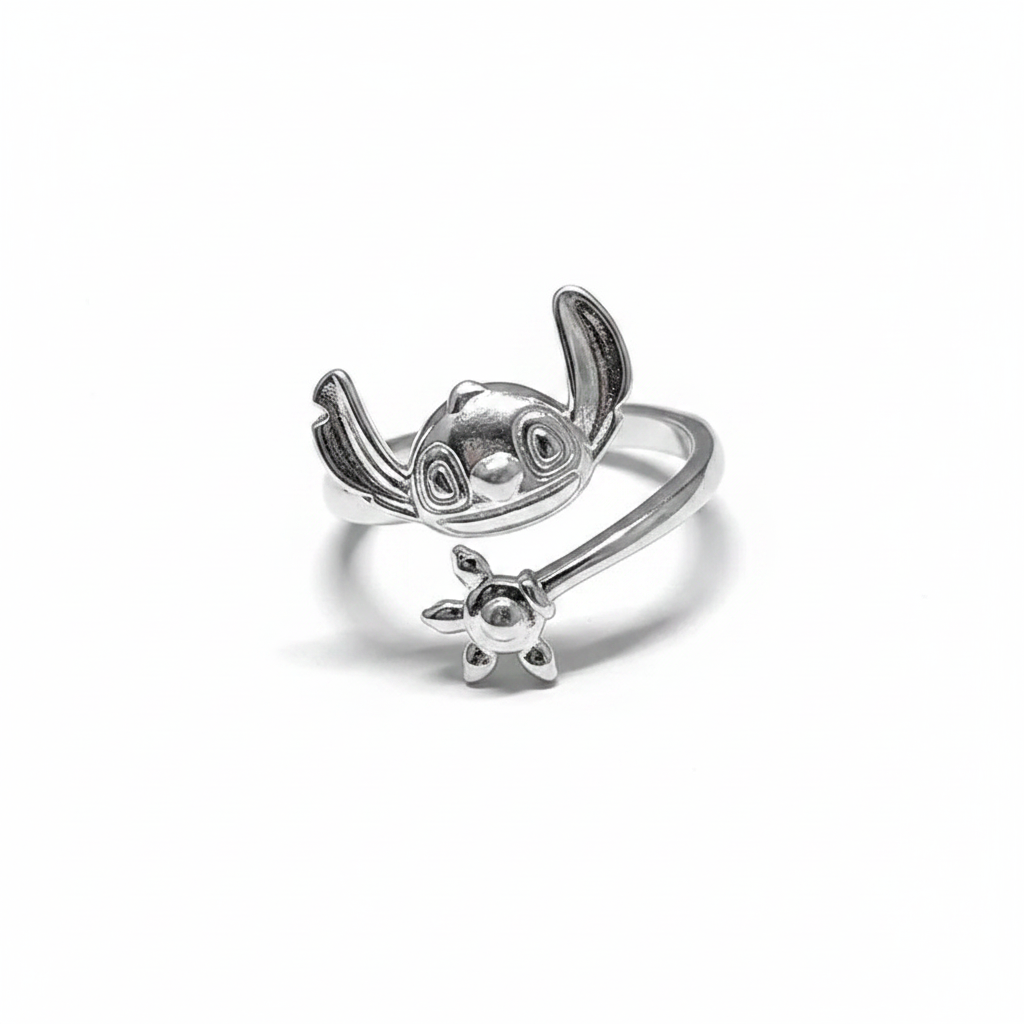 Anillo Ajustable Stitch Diseños Para Mujer