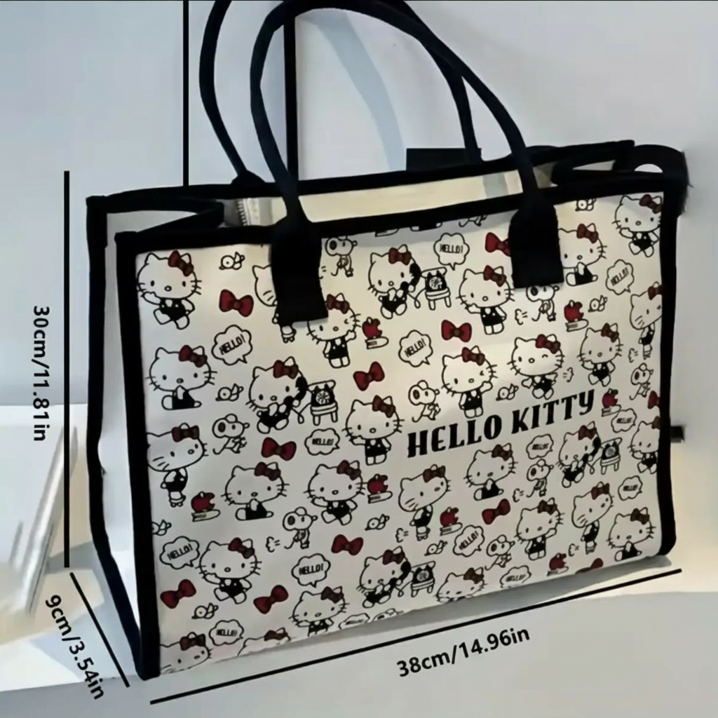 Bolso Grande de Lona Hello Kitty