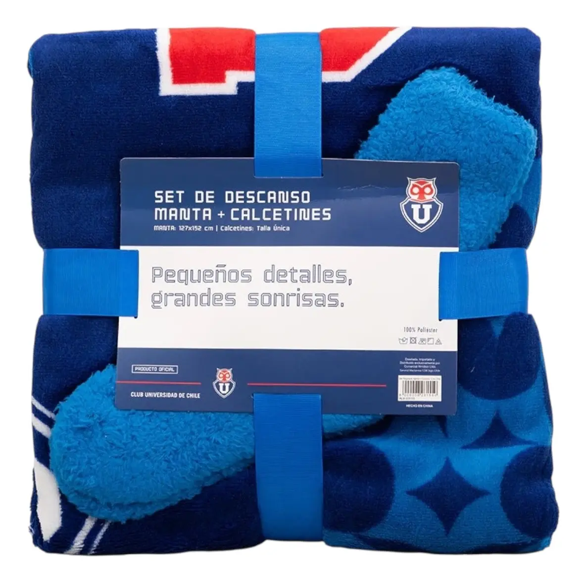 Manta y Calcetines Set de Descanso Futboleros