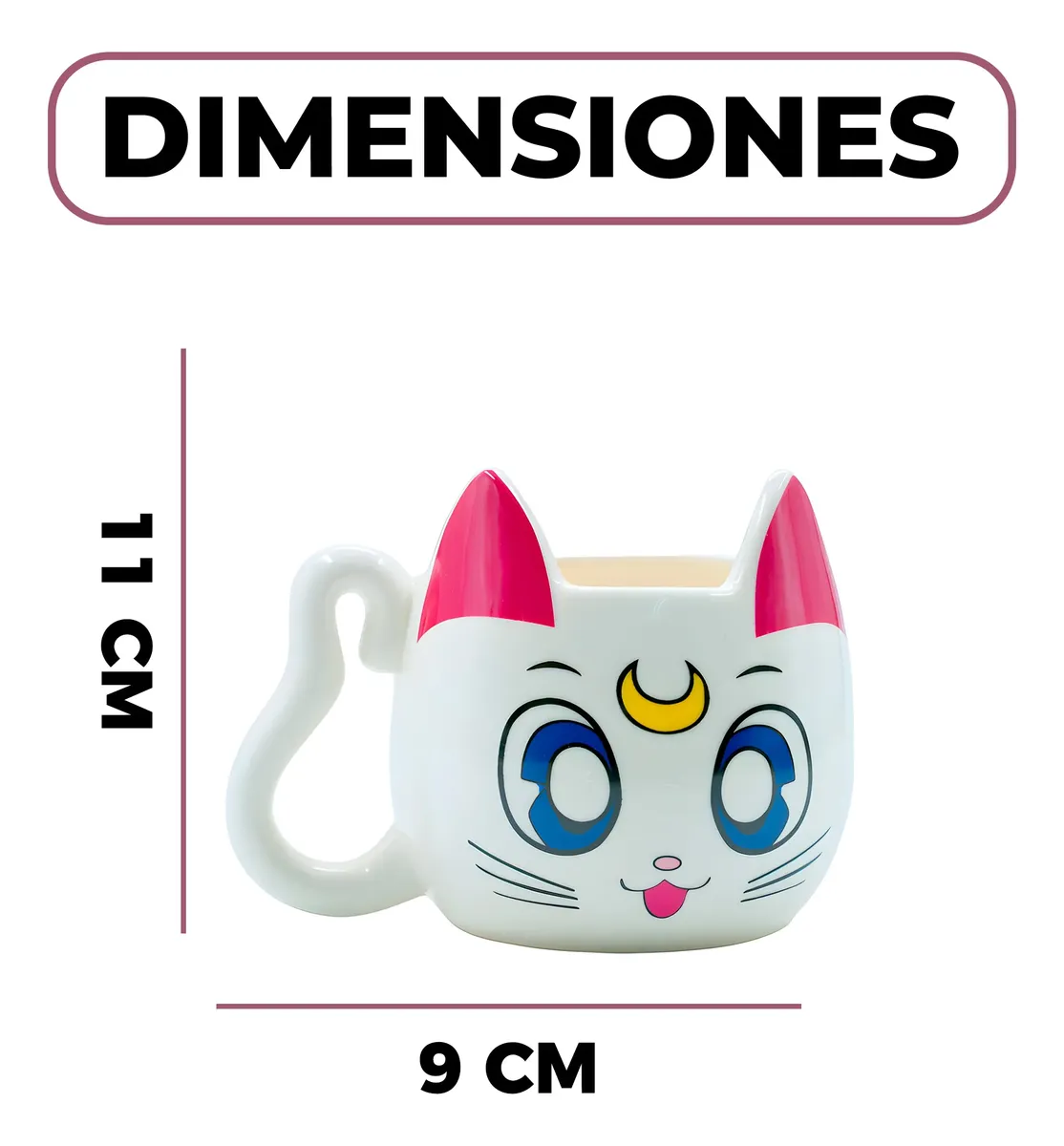 Tazón de Cerámica Artemis & Luna Sailor Moon