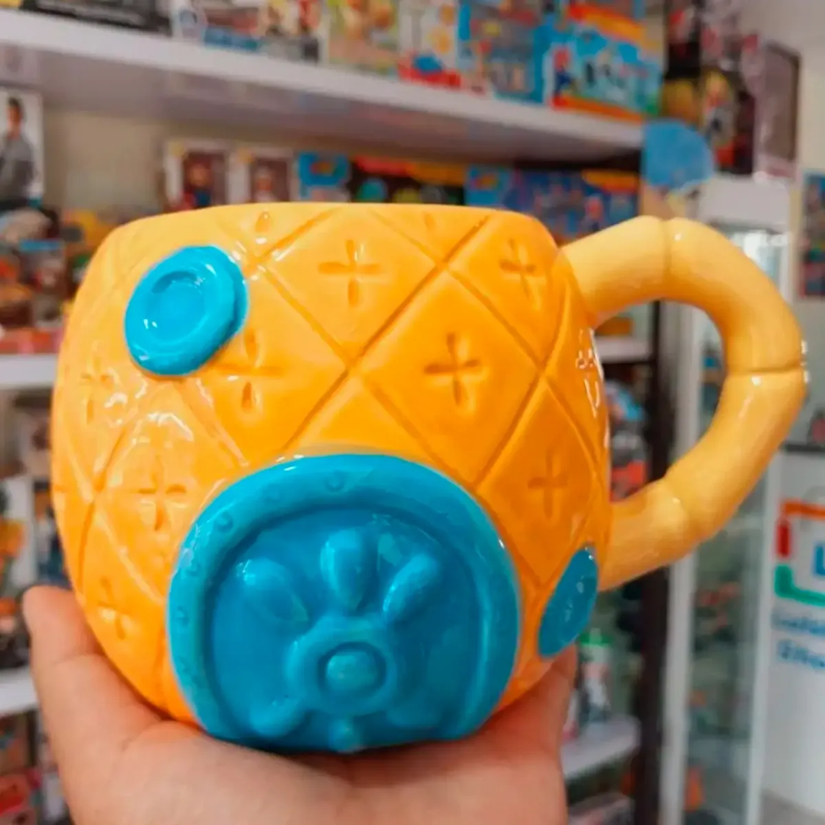 Tazón de Cerámica Casa de Piña Bob Esponja 450 Ml