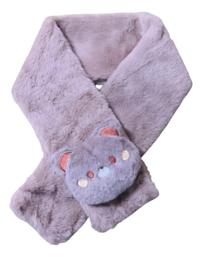Set Bufanda y Orejeras de Peluche para Niños