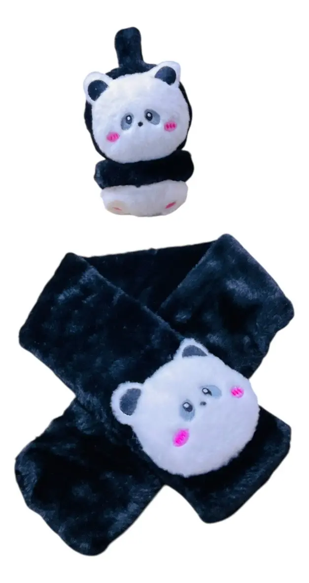 Set Bufanda y Orejeras de Peluche para Niños