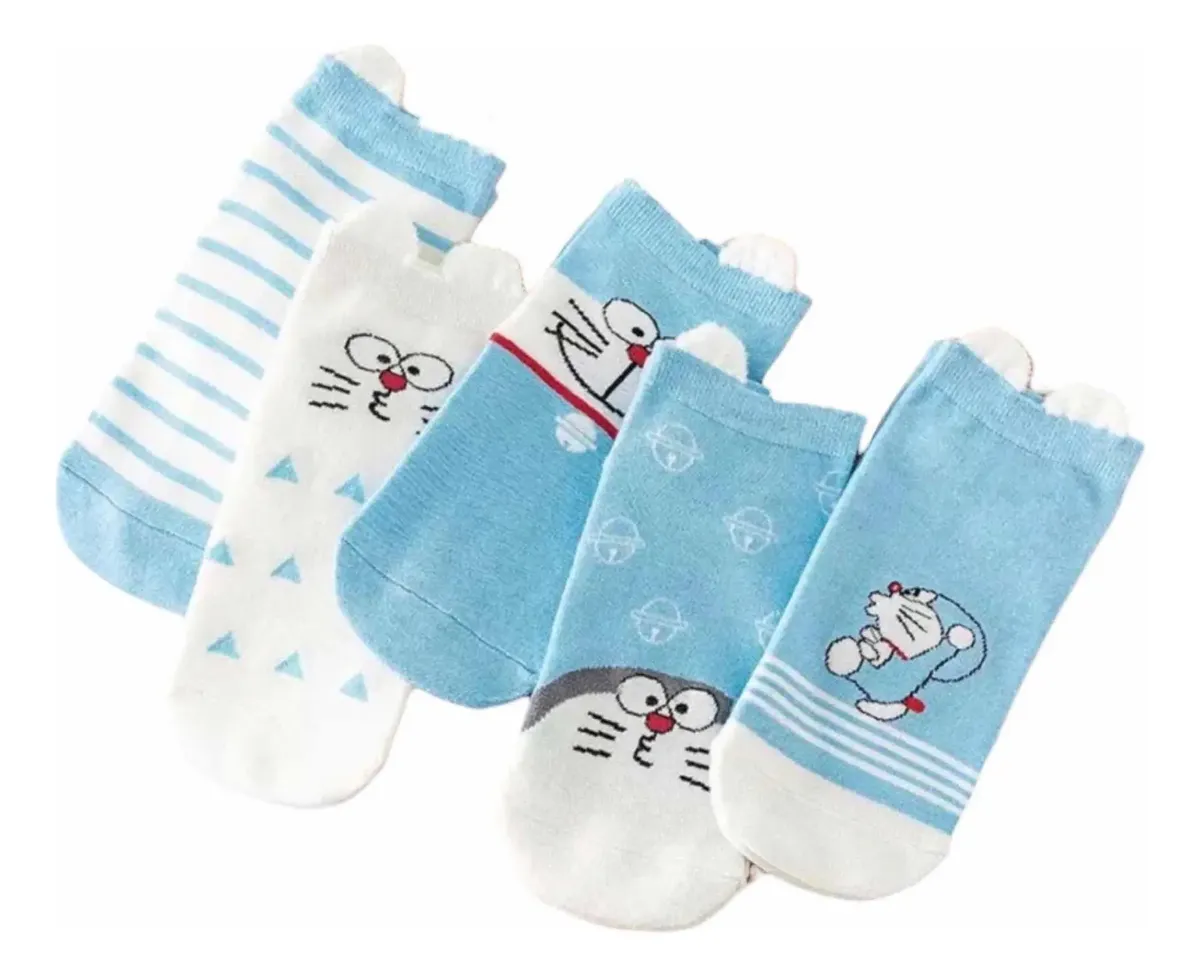 Calcetines Set 5 Pares de Gato Cósmico Talla 35-38