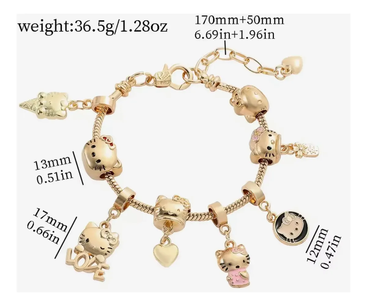 Pulsera Charms Hello Kitty & sus Amigos