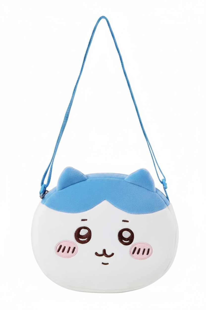Cartera de Felpa Chiikawa con Correa Ajustable