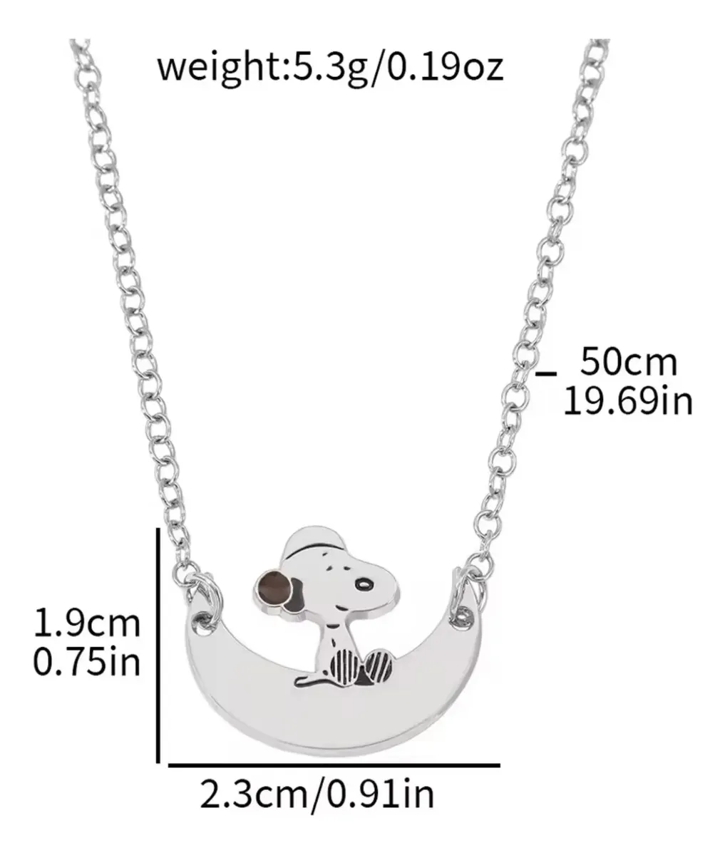 Collar Snoopy - Cadena 55 de cm