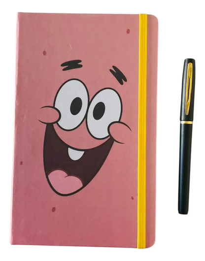 Libreta Bob Esponja + Bolígrafo Negro de Regalo