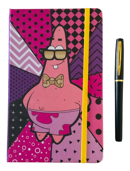 Libreta Bob Esponja + Bolígrafo Negro de Regalo