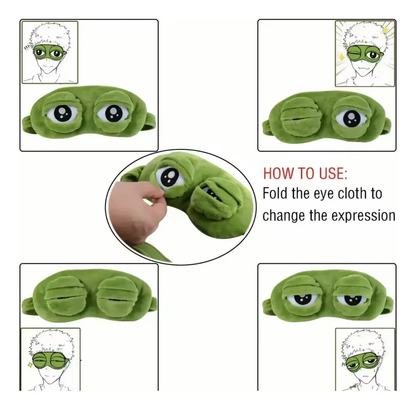 Antifaz de Felpa Modelo Rana
