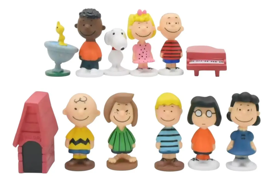 Set De 12 Figuras Snoopy & sus Amigos