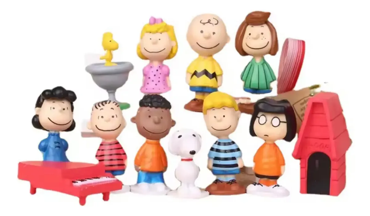 Set De 12 Figuras Snoopy & sus Amigos