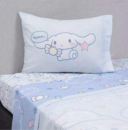 Plumón Reversible Cinnamoroll Sanrio 1.5 Plazas con Funda de Almohada
