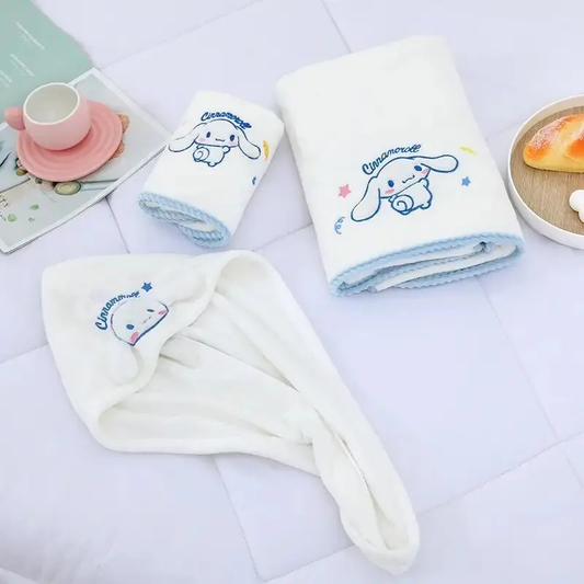 Set 3 Toallas Bordadas Sanrio