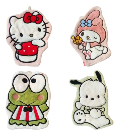 Set 4 Toallas de Mano Sanrio Bordadas 16×24 cm